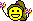 1968 Ford Mustang - A pixel art smiley face is depicted with decorative flowers on either side.