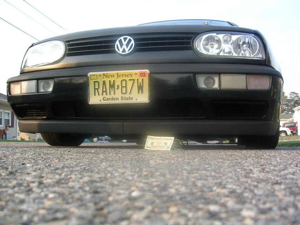 1996 Volkswagen GTI front with New Jersey license plate RAM-87W