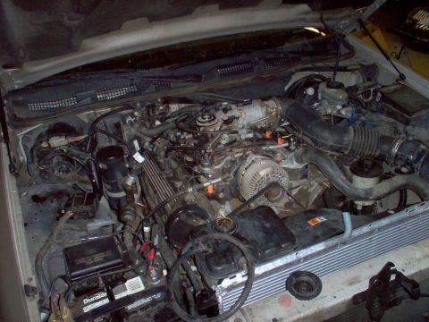 1994 Ford Crown Victoria - I filled it with water, but I have to drain it & pull the radiator to change the core support to the newer style.