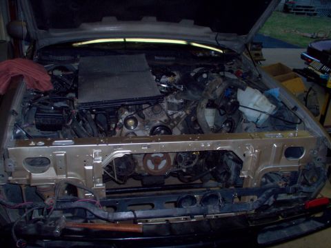 1994 Ford Crown Victoria - IT FITS! I'm not sure yet if the 2 vertical braces will work where they are.