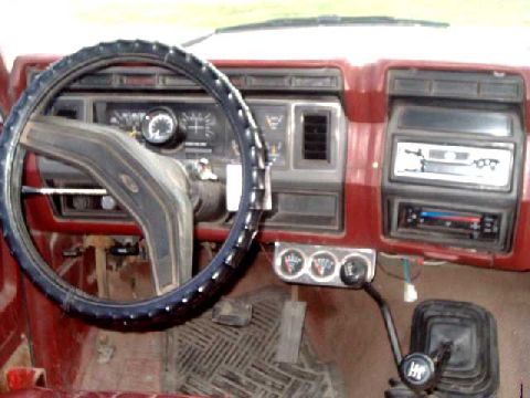 1986 Ford Bronco - 86 interior-custom gauges, tach