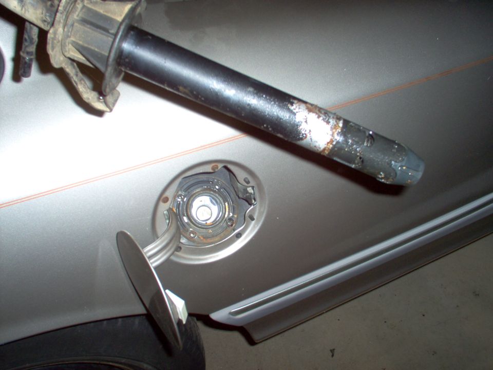 A can of B-12 got it pretty clean, and the anti-theft valve moves freely now.