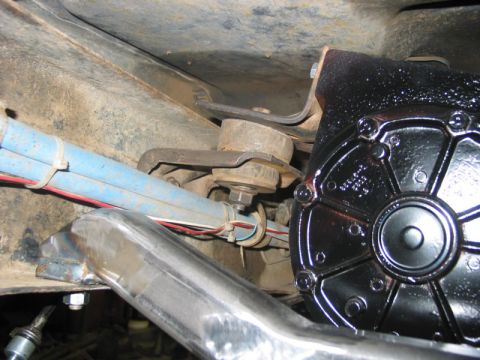1981 Ford Bronco - The factory torque arm mount for the NP205.