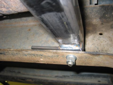 1981 Ford Bronco - With only a single bolt holding the crossmembers to the frame, the whole works wanted to collapse when weight was applied. Four of tese tab…