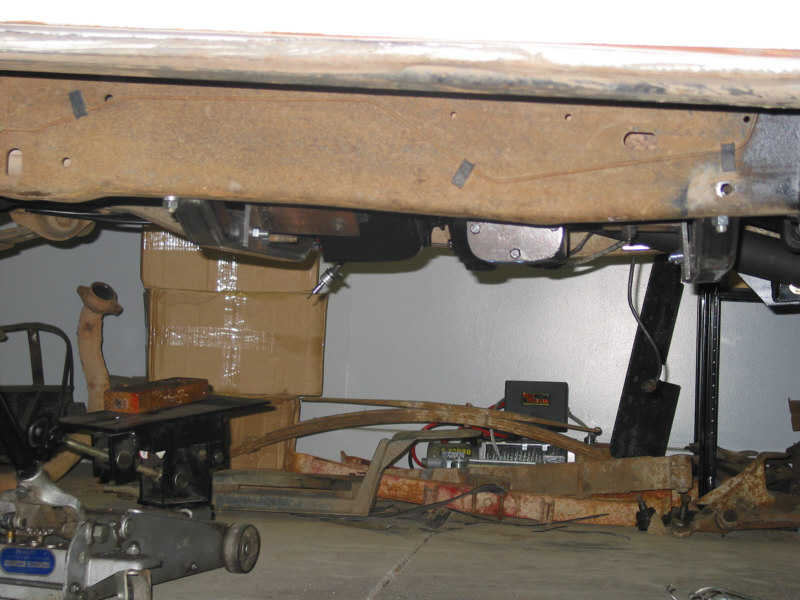 Clearance under the belly. A skidplate will be added.