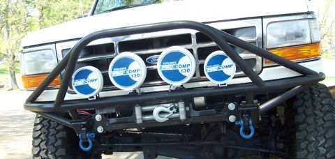 1995 Ford Bronco - what a honda see's in it's rear view mirror