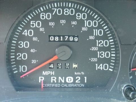 1999 Ford Crown Victoria - The speedometer reads 81,799 miles, indicating a 1999 model year vehicle.