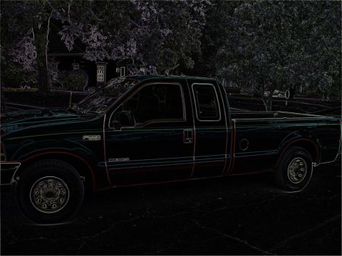 1991 Ford Bronco - This dark pickup truck is seen from the side, parked in what appears to be a residential area.