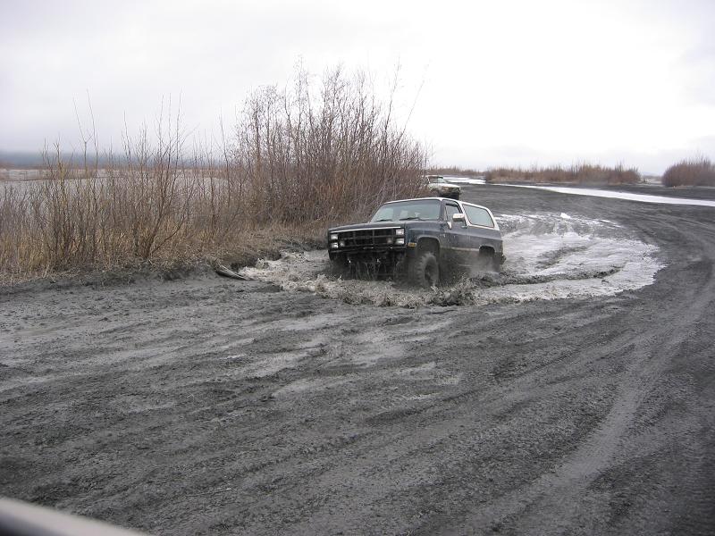 Mike Blasting through a small mud hole.