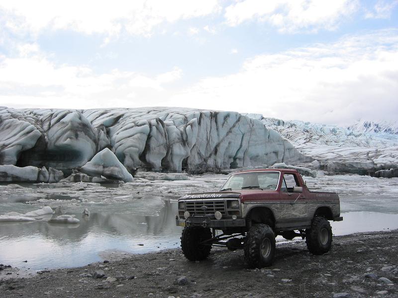 Bronco Posing at the Glacier