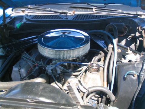 1972 Ford Mustang - High speed chrome air cleaner