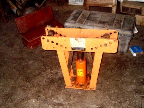 1984 Ford Bronco - borrowed a tube bender to fab the under-cab frame runners