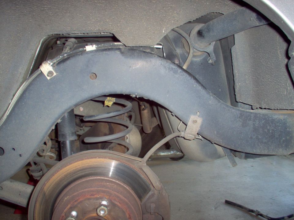 This is the old tank, just before I pulled the filler neck & dropped it.