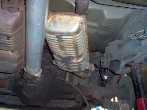 1994 Ford Crown Victoria - The first attempt showed just how bent it was.