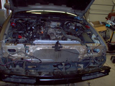 1994 Ford Crown Victoria - The new core support, almost ready to have the grille & bumper reinstalled.