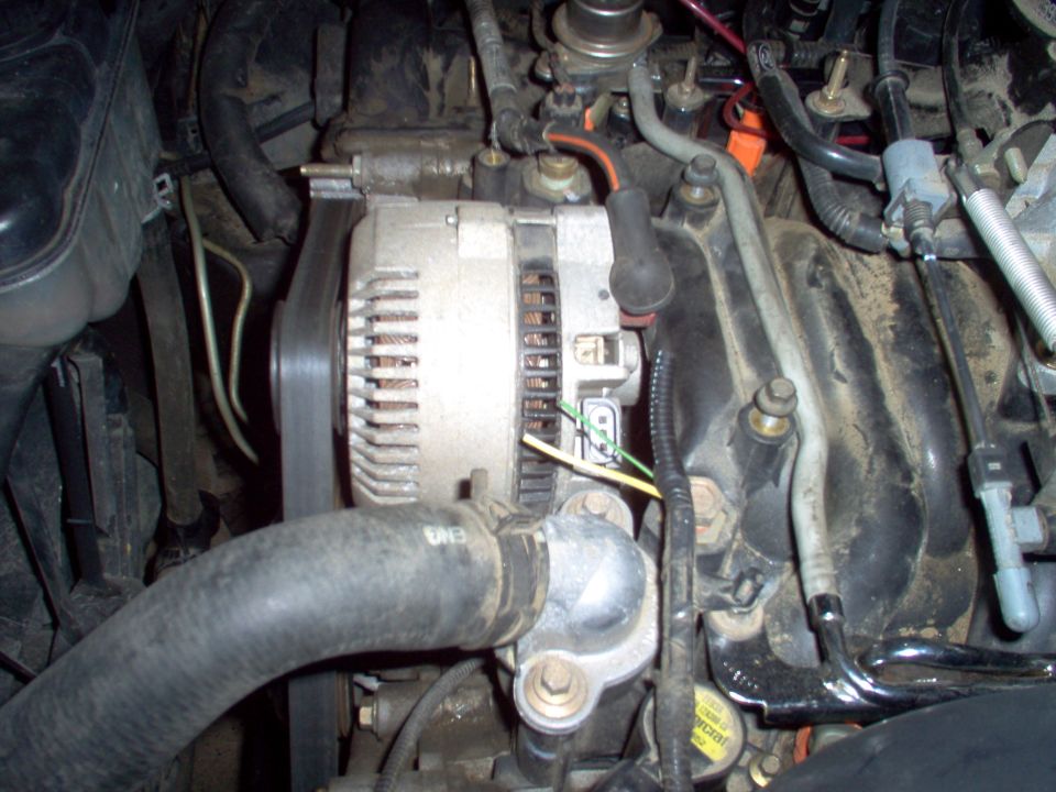 This is the LAST connector that I'm missing.  The engine apparently had the normal cheapo alternator, but the junkyard gave me this large-case monster, which needs both plugs.  I'm having trouble locating them since the dealer can't find them, and the junkyards keep the harnesses on the engines.
