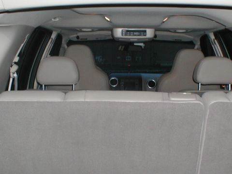 1997 Ford Expedition - View from the rear cargo area into the passenger cabin of an SUV.
