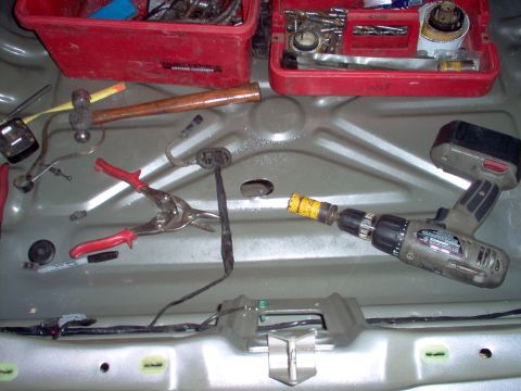 1994 Ford Crown Victoria - I used a 1 1/4" hole saw, but 1 3/16" would have been better.