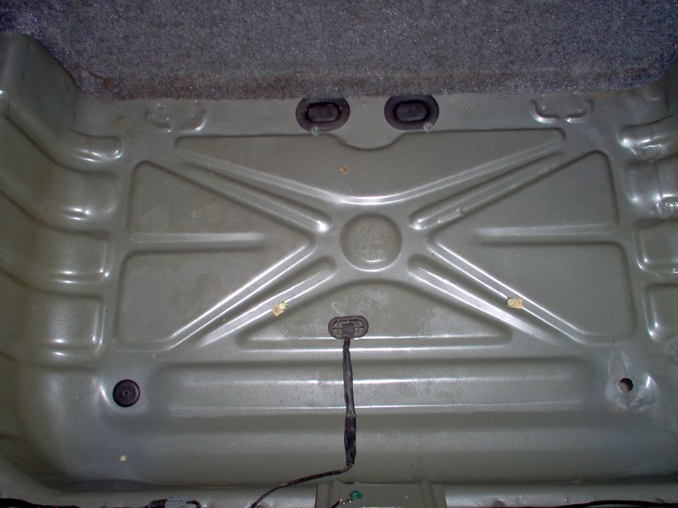 I used the original fasteners at the rear, but the fronts required longer bolts, and I flipped the U-nuts.  The front holes hit the 2 stock grommets' lips.