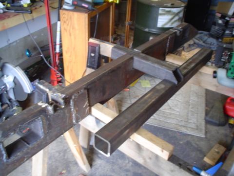 1981 Ford Bronco - cut up the steel real quick and layed it out on the sawhorses
