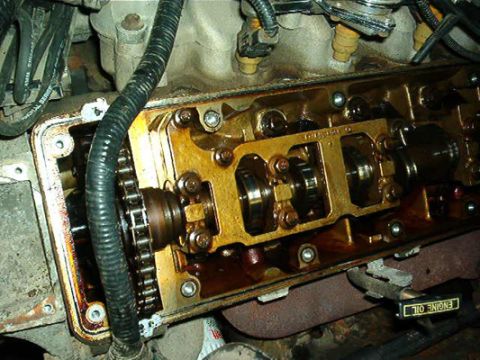 1992 Mercury Grand Marquis - March 2, 2005 (Left valve cover, spark plug cables, & coil pack removed)