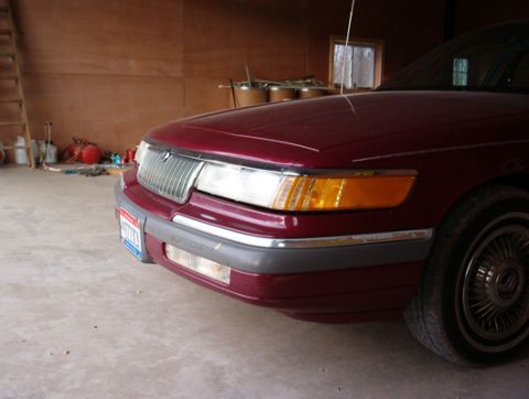 1992 Mercury Grand Marquis - April 17, 2005 Another view of the Marquis in the barn