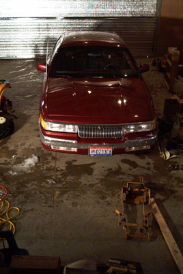 1992 Mercury Grand Marquis - April 24, 2005 A view of the Marquis from above in the barn