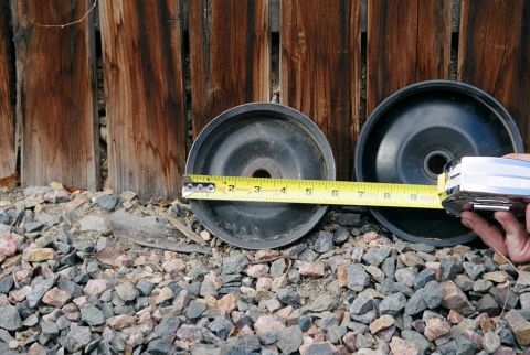 1996 Ford Bronco - The pulley on the left is off of an E-350 van Saginaw pump. It is 5.75" in diameter with the .755 diameter hole. The 5.75" is the same size…