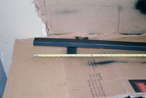 1996 Ford Bronco - Closeup detail of where the square tubing for the actuall shackle mounts. It was 7" from the left end of the tube on my install. Yours migh…