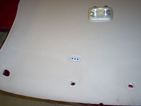 1994 Ford Crown Victoria - The flash removed the contours of the headliner, but I placed the buttons just above the notch in the visor. Unfortunately, after installin…