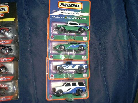 1990 Ford Bronco - 99 taco bell matchbox set of 4 pending