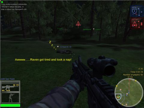 1993 Ford Bronco - A video game screenshot depicts a player's perspective holding a rifle, with a downed character resting nearby and various game interface e…