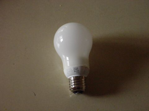 1998 Ford Crown Victoria - Here is a more standard looking compact fluorescent bulb, it puts out about 40 watts of light and only uses maybe 12-13 watts of electricity