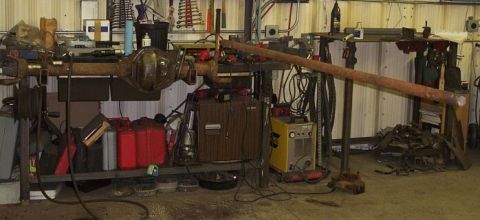 1986 Ford Ranger - A 7'4" breaker made quick work of the upper kingpin spindles