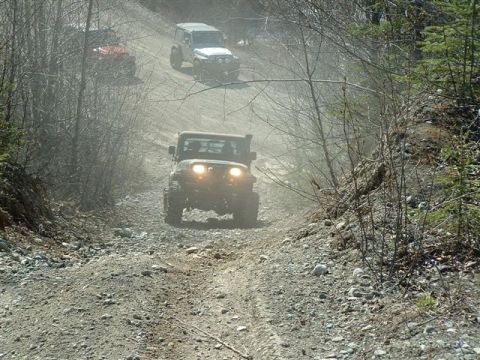 2000 Jeep TJ - Al on a hill