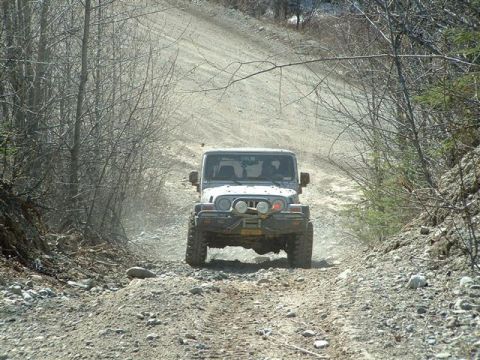 2000 Jeep TJ - Gary on a hill.