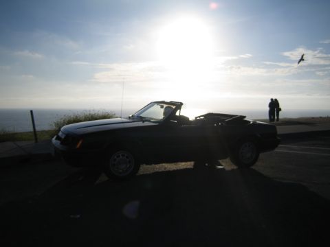 1985 Ford Mustang - On the way to Mexico @ Oceanside