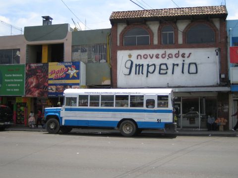 1985 Ford Mustang - Tijuana city bus..