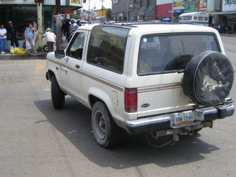 1985 Ford Mustang - The Bronco II seemed very popular there.. I saw alot of them...