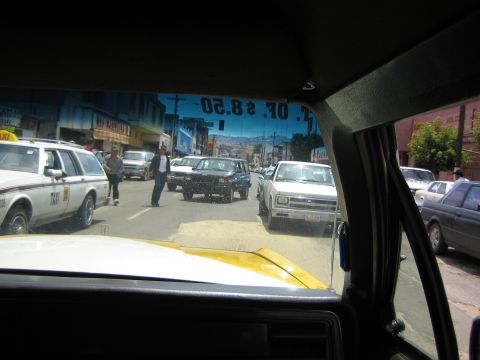 1985 Ford Mustang - In case you hav'nt figured it out yet ..... He's Driving the Wrong way!!! Against On comming traffic!!