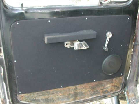1979 Ford Bronco - New Drivers side Door Panel. Still need to recreate bottom door pocket.