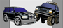 1991 Ford Explorer - Two SUVs are depicted side-by-side in this image.