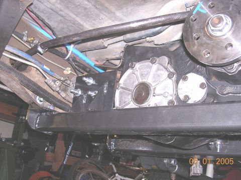 1994 Ford Bronco - just a series of the stock 205 torque arm mount, that usually mounts to the 78 style frame instead of how I have it.