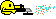 1968 Ford Mustang - A low-resolution image depicts a yellow character aiming a weapon and firing projectiles.