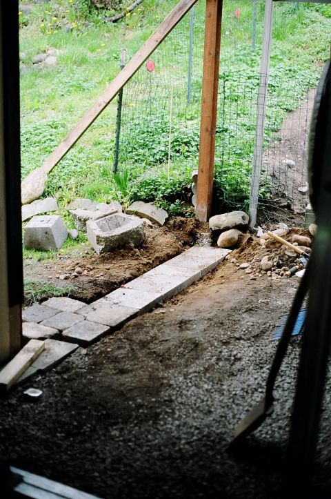 1976 Ford F-150 - Lay out all cement blocks and ensure they are level