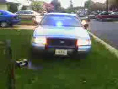 1998 Ford Crown Victoria - This is the front, WIG-WAG highbeams,corner strobes, "hazards" , and 2 SHO-ME POS MICRO-LITES.. they SUCK..YOU MUST RENAME THE FILE TO .3GP…