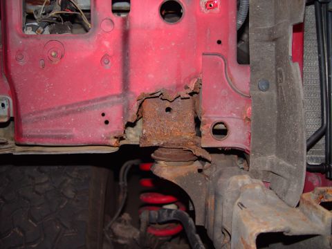 1994 Ford Bronco - passenger side lwr core support