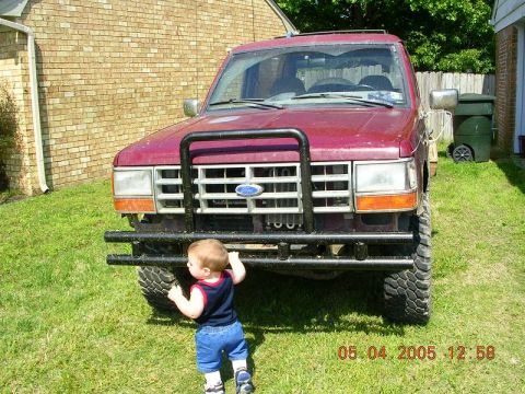1989 Ford Bronco II - Painted and on the truck.