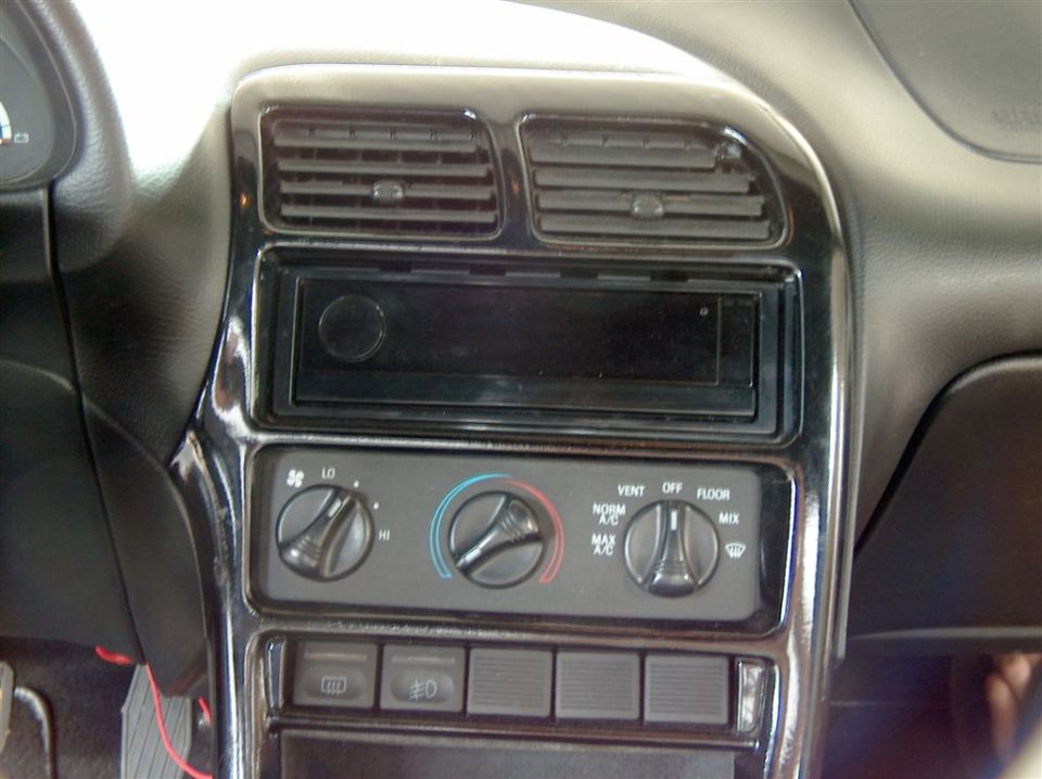 1996 Ford Probe interior dashboard with radio and climate controls