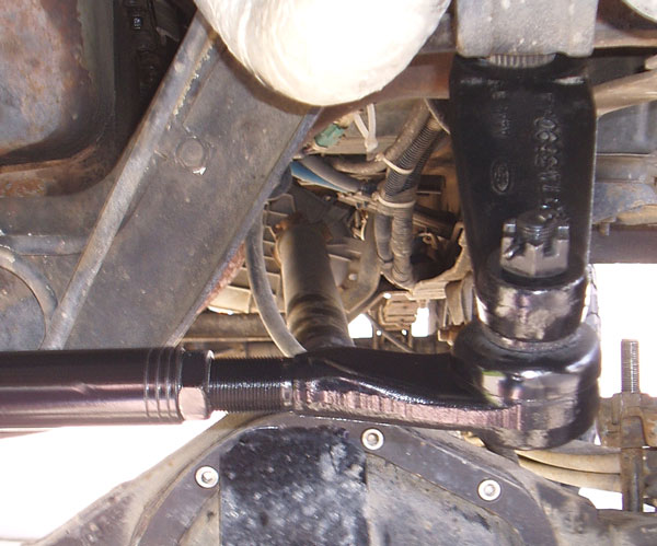 I used a 1-ton Super Duty stock pitman arm because it is a lot stronger then oem 1/2 ton